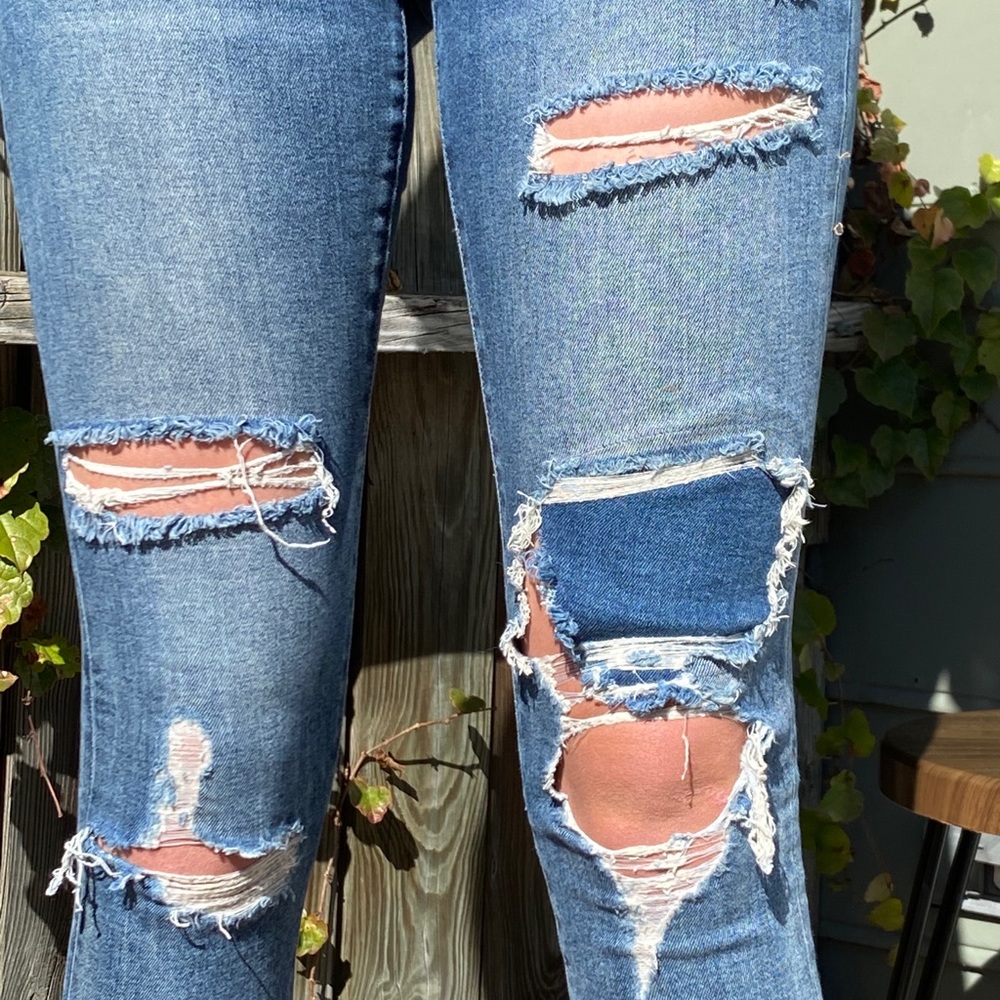 Denim Ripped Jeans - Picture 4 of 4